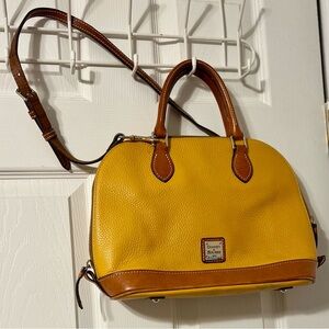 Dooney & Bourke Yellow and Brown Satchel